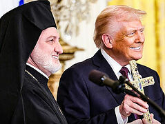 “You remind me of Emperor Constantine,” Archbishop Elpidophoros tells President Trump (+VIDEO)