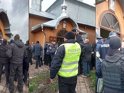 В Верхних Становцах на Буковине «ПЦУ» при помощи полиции захватила храм Украинской Православной Церкви