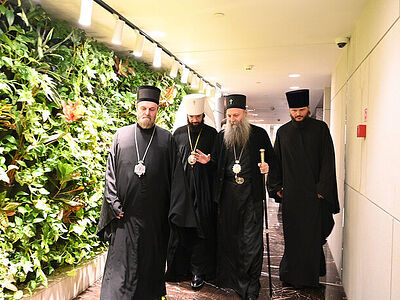 В Москву прибыла делегация Сербской Православной Церкви во главе со Святейшим Патриархом Сербским Порфирием