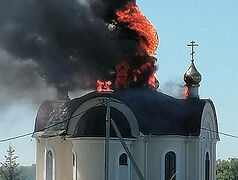 Russian church damaged in drone attack, Ukrainian monastery damaged by shelling