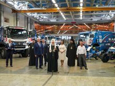 Святейший Патриарх Кирилл посетил завод «КАМАЗ» в Набережных Челнах