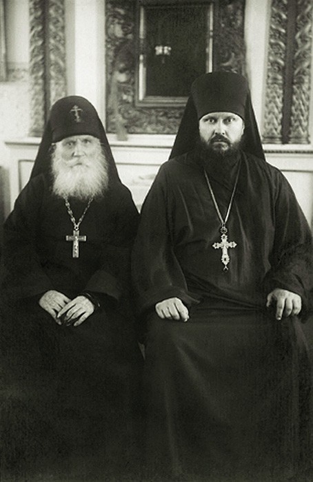 Преподобный Симеон (Желнин) и игумен Пимен (Извеков), будущий Патриарх
