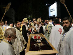 Bosnia: Procession with relics of newly canonized St. Ana, mother of St. Basil of Ostrog