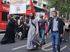 Orthodox Christians join record-breaking March for Life in London