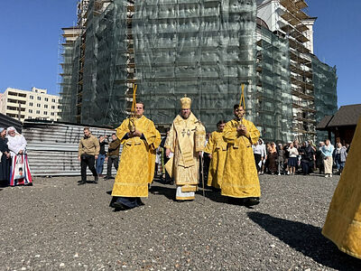 Митрополит Донецкий Владимир совершил Божественную литургию в Свято-Александро-Невском храме Мариуполя