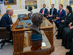 Patriarch Bartholomew begins U.S. visit with meeting with President Trump
