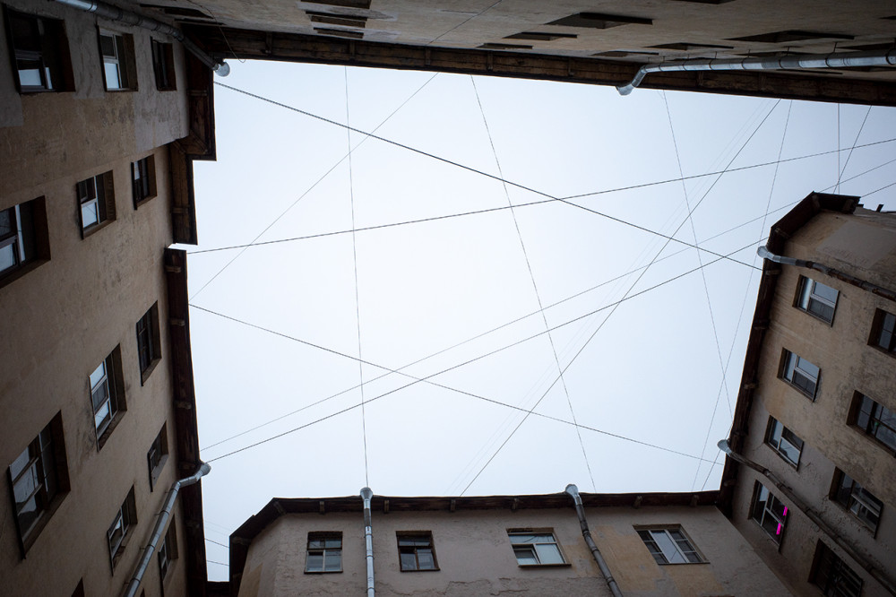 To πηγάδι της Αγίας Πετρούπολης στο Νησί Βασιλιέφσκι