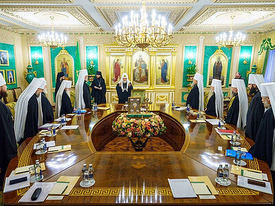 Святейший Патриарх Кирилл возглавил очередное заседание Священного Синода Русской Православной Церкви