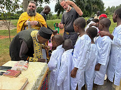 Dozens baptized at missionary center in Uganda