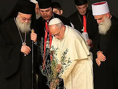 Patriarch John of Antioch, Pope Leo, and Druze leader plant olive tree as symbol of peace in Beirut