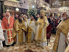 Corfu: Ukrainian hierarch serves feast of St. Spyridon at his relics