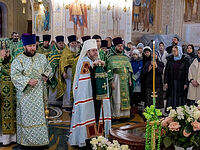 Божественная литургия в Топловской обители