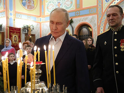 Владимир Путин поздравил всех граждан России c Рождеством Христовым