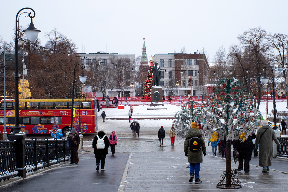 Balchug Island. View from the Tretyakov Bridge