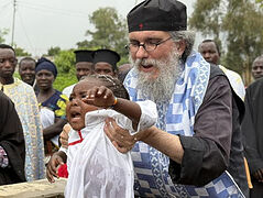 Mass baptism in Tanzania during Theophany celebrations