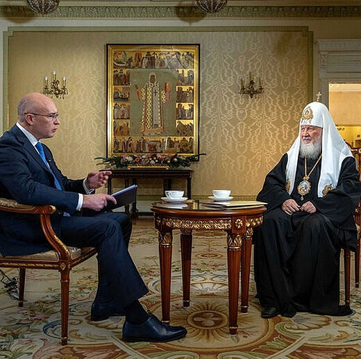 Божићни интервју Његове светости патријарха Кирила за телевизијски канал<br>„Росија 1“