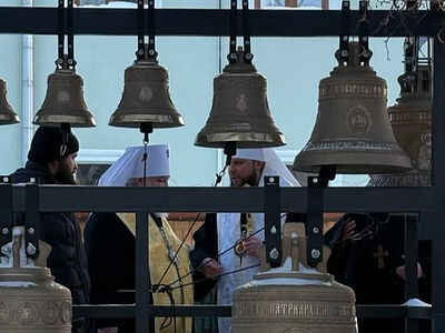 В Москве освятили колокола для храма на территории штаба войск Материально-технического обеспечения ВС РФ
