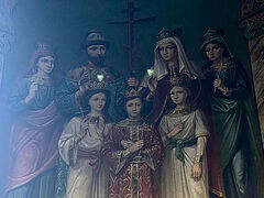 Ukraine and schismatics removing fresco of Royal Martyrs from church built by Tsar Nicholas II