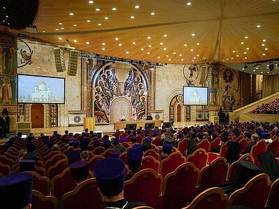 Святейший Патриарх Кирилл возглавил общее собрание духовенства Московской митрополии