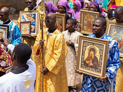 В Неделю Торжества Православия на приходах в странах Африки состоялись крестные ходы