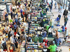 Μια αναστάτωση σε σούπερ μάρκετ