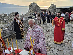 Hierarchical service at Albania’s ruined Monastery of the Forty Martyrs for first time in decades