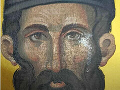 Icon of St. Ephraim of New Makri streams myrrh at Greek hospital