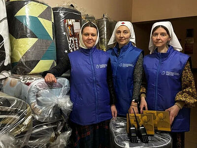 Патриаршая гуманитарная миссия доставила гуманитарный груз в город Грайворон Белгородской области