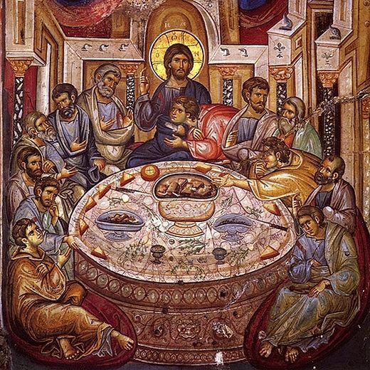 Great Thursday. Remembrance of the Mystical Supper