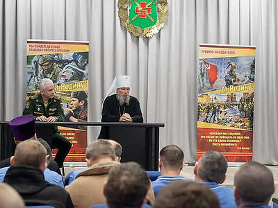 Митрополит Василий совершил Божественную литургию на территории военного госпиталя