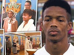 American soccer legend Desmond Armstrong embraces holy Orthodox