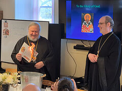 Canadian parish burns its mortgage at 45th anniversary celebration