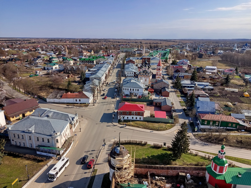 Вид с колокольни Ризоположенского монастыря