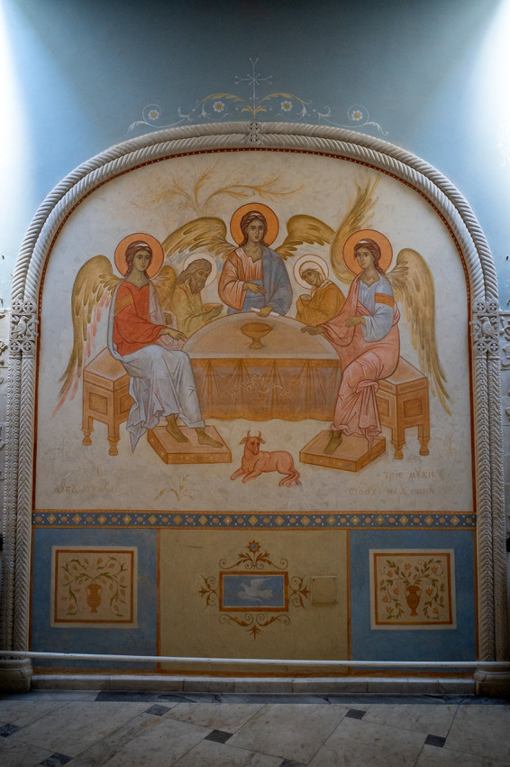 Троица ветхозаветная, фреска