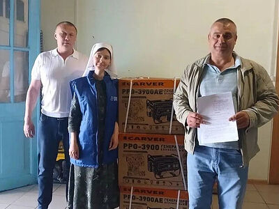 Сотрудники Патриаршей гуманитарной миссии передали помощь в Грайворон