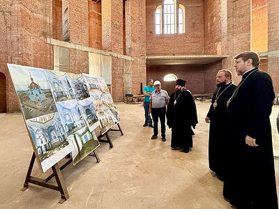 Председатель Финансово-хозяйственного управления ознакомился с ходом восстановления храмов Донбасса