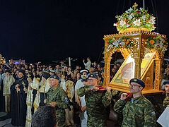 Thousands join procession in honor of St. Nikodemos the Hagiorite on Naxos