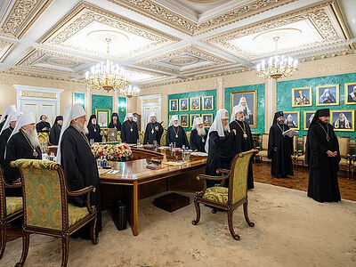 Святейший Патриарх Кирилл возглавил очередное заседание Священного Синода Русской Православной Церкви