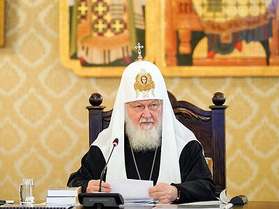 Святейший Патриарх Кирилл возглавил работу очередного заседания Высшего Церковного Совета