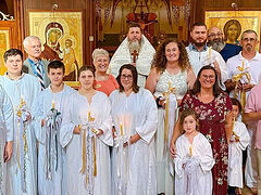 Baptisms, Chrismations, and catechumens across America