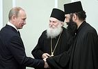 Владимир Путин встретился с братией афонского Ватопедского монастыря