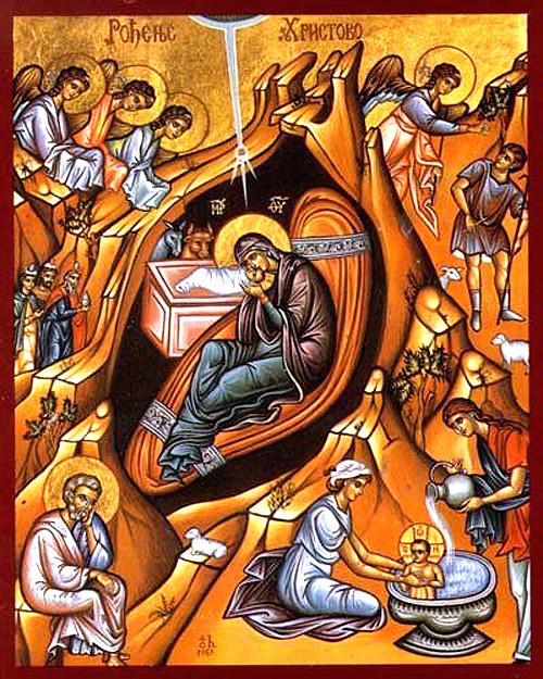 Η Γέννηση του Χριστού. Σερβία, σύγχρονη εικόνα