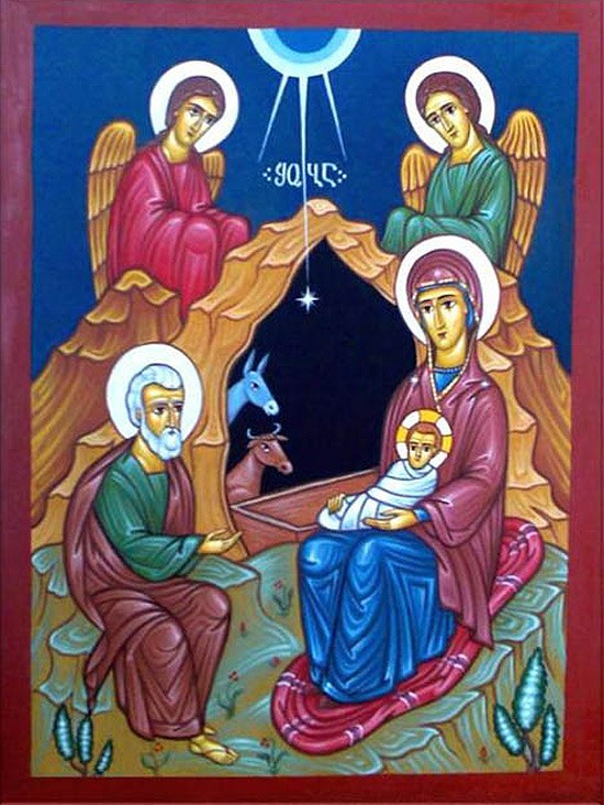 Η Γέννηση του Χριστού, σύγχρονη εικόνα. Γεωργία