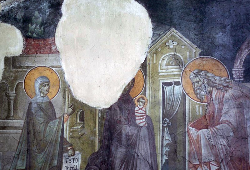 Роспись церкви Успения Богоматери, монастырь Грачаница, Сербия, 1321 г.