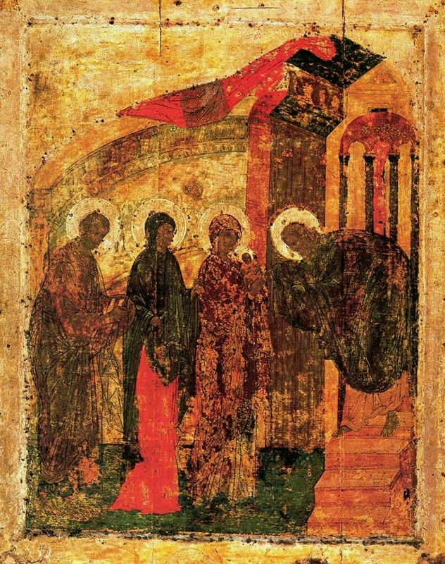 Икона начала XV в., из праздничного ряда Благовещенского собора Московского Кремля