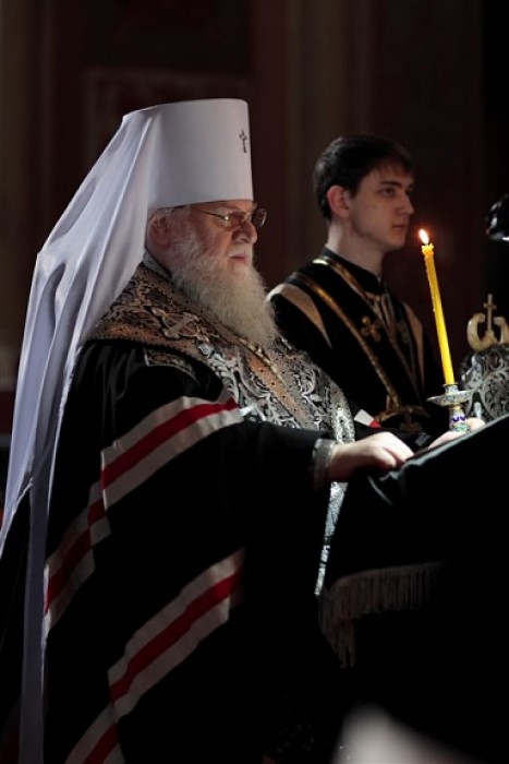 Митрополит Исидор читает канон Андрея Критского