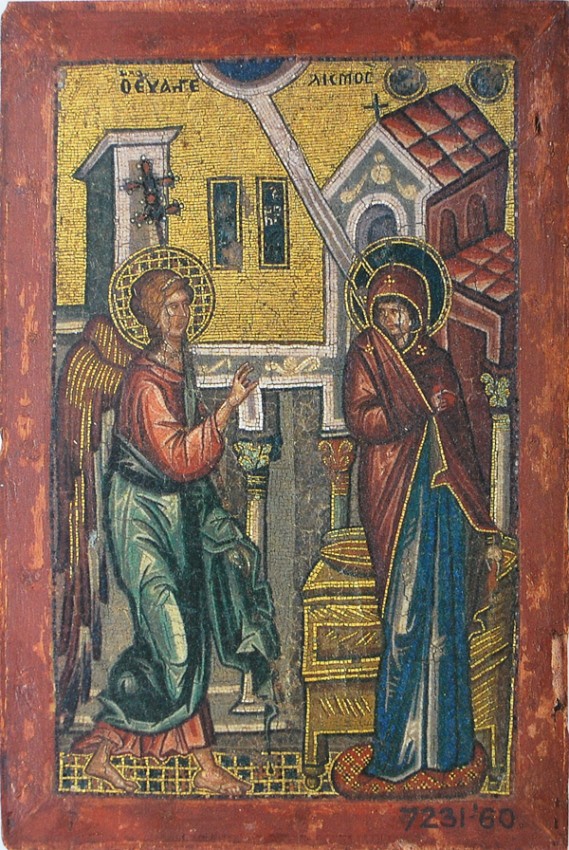 Мозаичная икона 1300-1325 года, Музей Виктории и Альберта, Великобритания