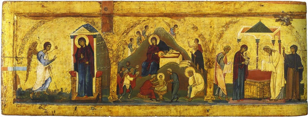 Благовещение, Рождество Христово, Сретение. XII в., монастырь святой Екатерины, Синай