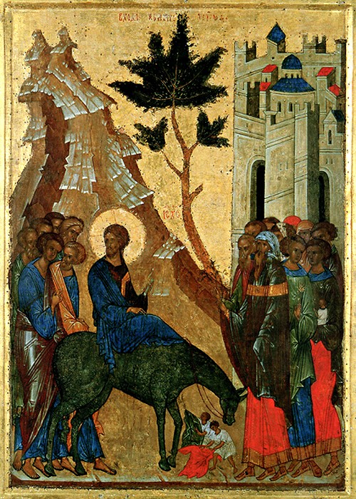 Вход Господень в Иерусалим. 1497 г. Кирилло-Белозерский монастырь