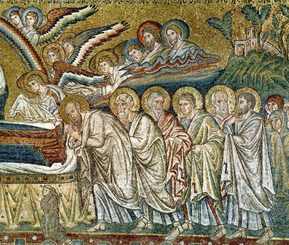 Успение Пресвятой Богородицы. Церковь Санта Мария Маджоре, Рим, 1296 год. Фрагмент